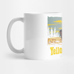 Bison Yellowstone National Park Mug